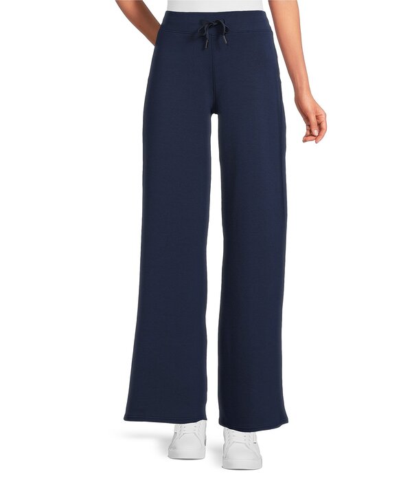 スパンク レディース ボトムス カジュアルパンツ ワイドレッグ Spanx AirEssentialsR Wide Leg Pull On Drawstring Coordinating Pants Timeless Navy ネイビー｜ReVida 店