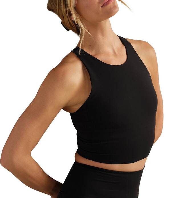 ローヌ レディース アンダー御召しもの ブラ RHONE Revive Longline Raceback Bra Black 黒いこと