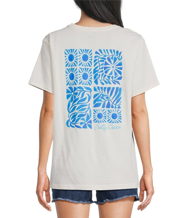 ソルティークルー レディース トップス ティーシャツ Salty Crew Sunblock Boyfriend T-Shirt Off White 象牙色