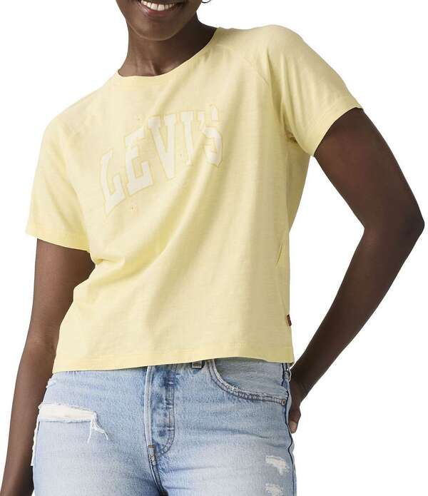 リーヴァイズジーンズ レディース トップス プルオーバー グラフィック Levi\u0027sR Graphic Game Day Short Sleeve T-Shirt Yellow 黄色