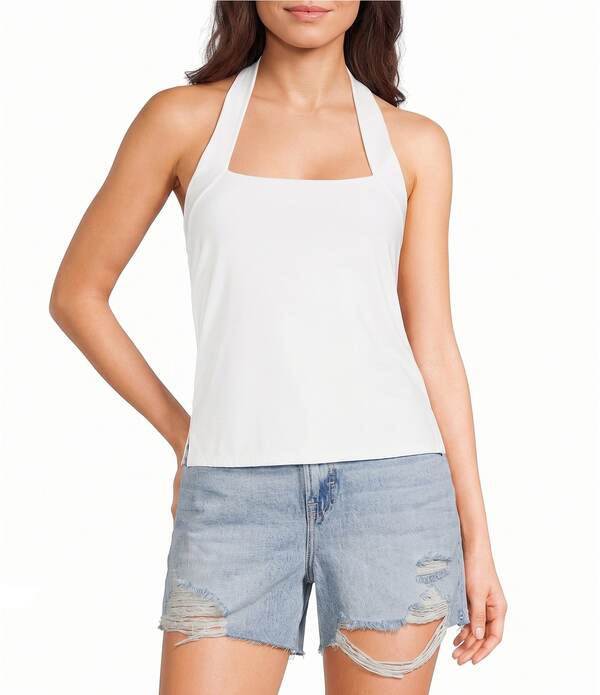 モアモア レディース トップス プルオーバー ホルター Moa Straight Halter Neck Top Ivory 象牙色
