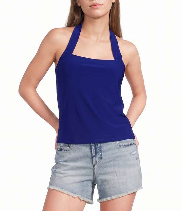 モアモア レディース トップス プルオーバー ホルター Moa Straight Halter Neck Top Royal