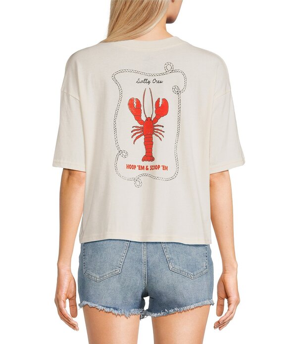 ソルティークルー レディース トップス プルオーバー Salty Crew Shellbrate Short Sleeve Boxy Skimmer T-Shirt Off-White 象牙色