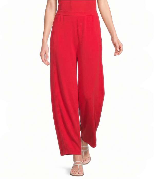 エイリーンフィッシャー レディース ボトムス 心地好いズボン下 パイル アンクル Eileen Fisher Garment Dyed Terry Elastic Waist Lantern Ankle Pants Grenadine