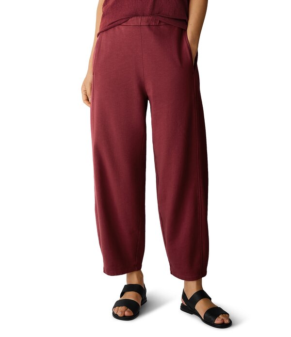 エイリーンフィッシャー レディース ボトムス 心地好いズボン下 パイル アンクル Eileen Fisher Garment Dyed Terry Elastic Waist Lantern Ankle Pantsun Dreid Tomato