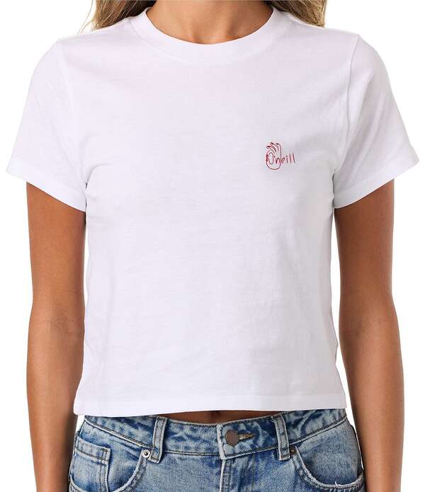 オニール レディース トップス プルオーバー O\u0027Neill Okeedoke Short Sleeve Fitted Tee White 白いこと