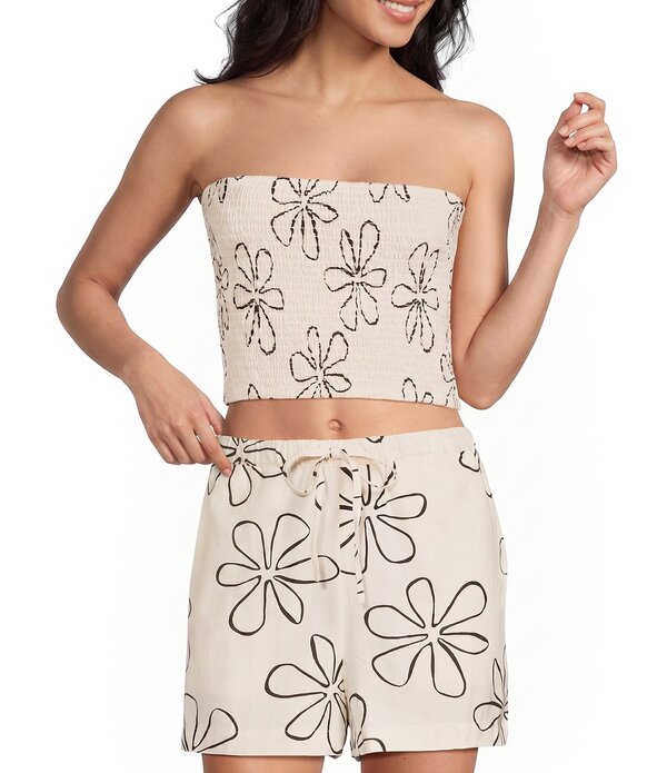 ビラボン レディース トップス シャツ プリント Billabong Keep It Simple Printed Tube Top White Cap ホワイト｜ReVida 店 10,991円