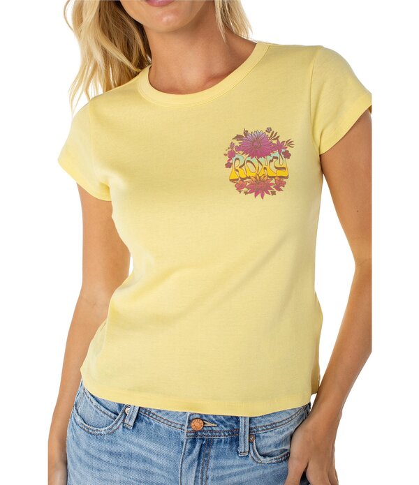 ロキシー レディース トップス シャツ Roxy Tribal Sunset Short Sleeve Baby T-Shirt Popcorn｜ReVida 店 10,715円