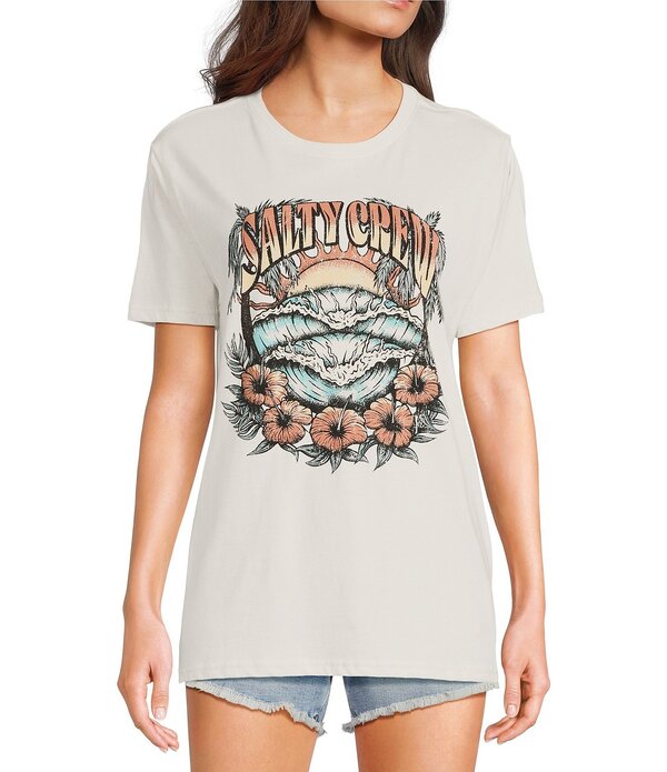 ソルティークルー レディース トップス プルオーバー グラフィック Salty Crew Graphic Short Sleeve Boyfriend T-Shirt Off-White 象牙色