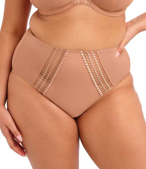猥りがましいミ レディース アンダー御召しもの ズボン下 Elomi Matilda Full Brief Panty Cafe 金 Lait