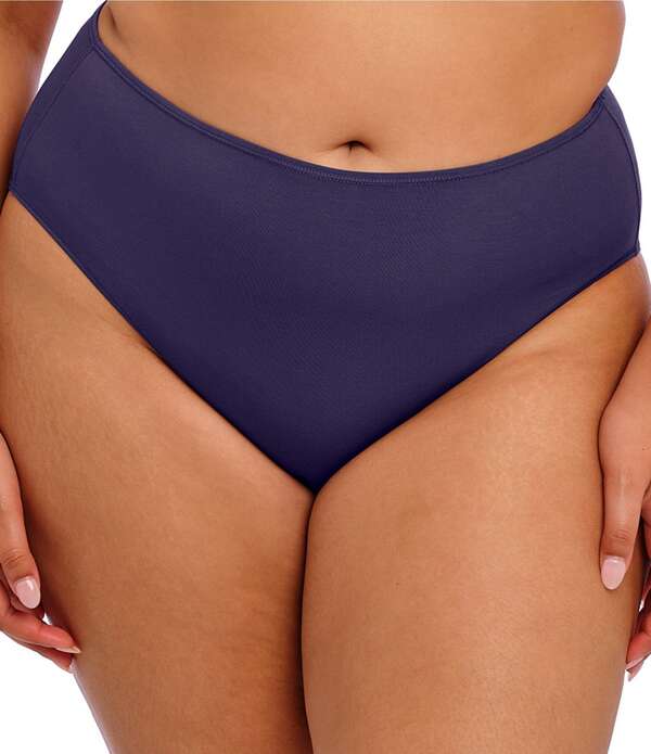 猥りがましいミ レディース アンダーお召しもの ズボン下 Elomi Smooth Full Brief Panty Midnight