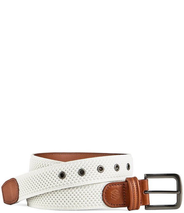 ジョンストンアンドマーフィー メンズ 付属品 胴締め 編み物 Johnston \u0026 Murphy Men\u0027s Amherst Knit Belt Cream 皮膚軟化剤