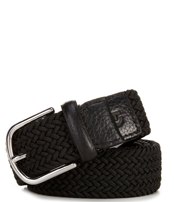 電話を掛けるハーン メンズ 付属品 胴締め Cole Haan Stretch Web Cord Belt Black 黒いこと