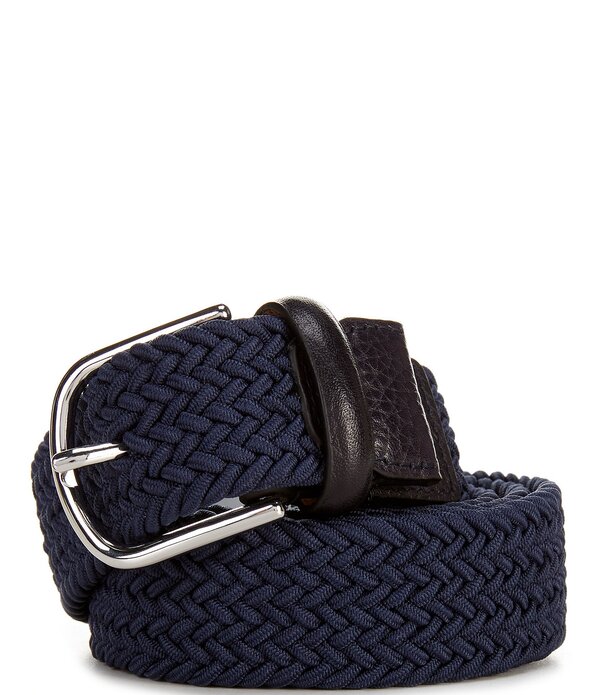 電話を掛けるハーン メンズ 付属品 胴締め Cole Haan Stretch Web Cord Belt Navy 米国海軍