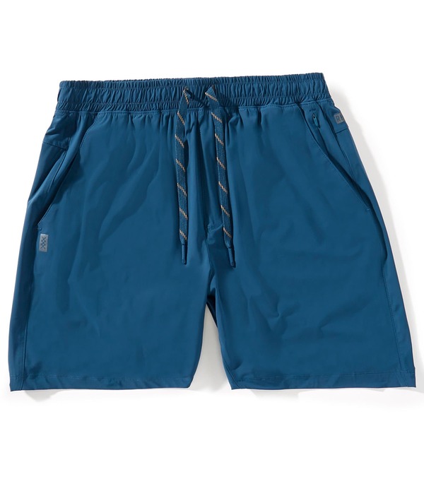 ローヌ メンズ ボトムス 二分の一ズボン下・さる股引き 遊撃手ズボン下 RHONE Performance Stretch Pursuit Unlined 7 Inseam Shorts Cape Blue 青碧