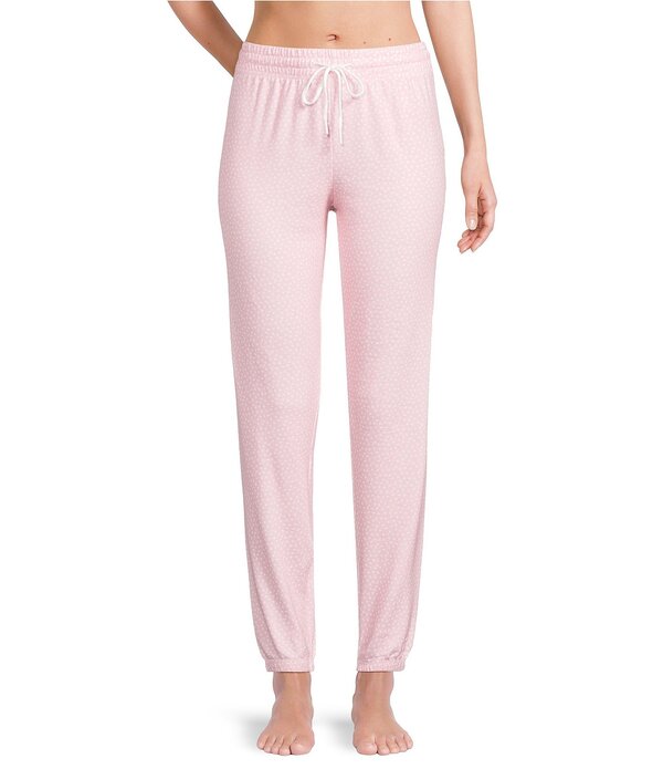 ピージェイサルベージ レディース ボトムス 心地よいズボン下 編み物 PJ Salvage Peachy Knit Dotted Coordinating Sleep Jogger Baby Pink さくら色