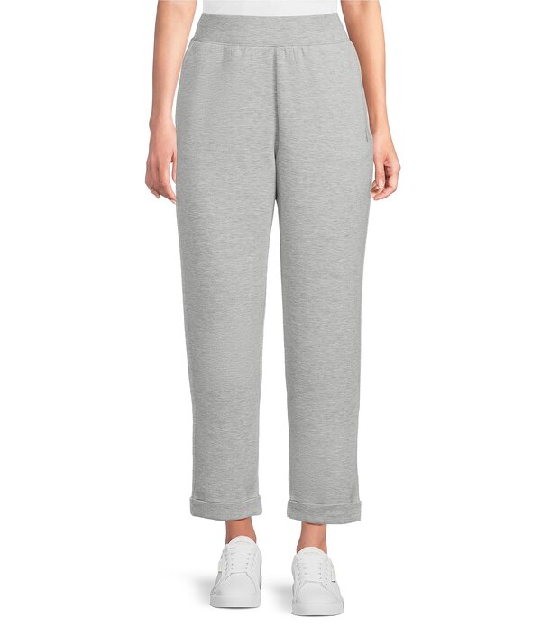 トッミーバハマ レディース ボトムス 心地好いズボン下 Tommy Bahama Coordinating Palm Voyage Stretch Tapered Pull-On Cuff Pants Pearl Grey Heather パール