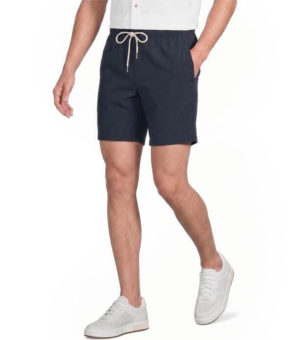 ラウン メンズ ボトムス 二分の一ズボン下・さる股引き 遊撃手ズボン下 Rowm Rec \u0026 Relax Performance Solid 7 Inseam Shorts Blue Grey 薄墨色