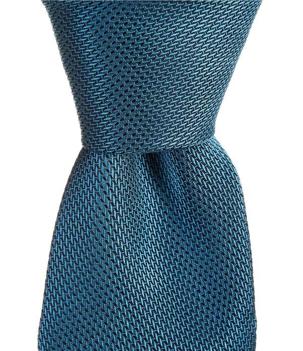 ラウンドトゥリーアンドヨーク メンズ 佩び物 タイ 絹地 Roundtree \u0026 Yorke Malakai Solid 3/8 Silk Blend Tie Aqua アクア