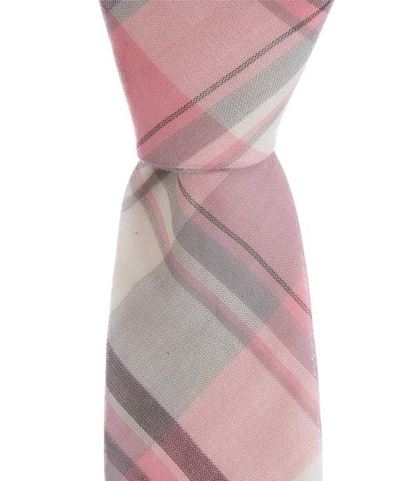 一風変わったペンギン メンズ 付属物 タイ Original Penguin Lustra Plaid 2 1/2 Woven Tie Pink さくら色