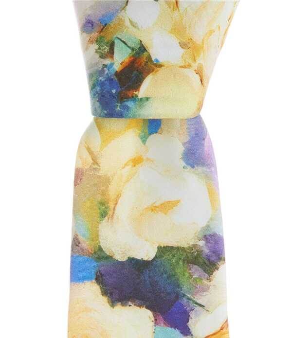 一風変わったペンギン メンズ 付属物 タイ 御花柄 御花 Original Penguin Savaria Floral 2 1/2 Woven Tie Yellow 黄色