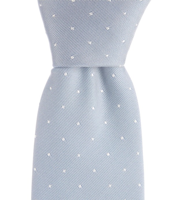ヒューゴボス メンズ 付属品 タイ 地絹 Hugo Boss Dotted Jacquard 2.95 Silk Blend Tie Light Pastel Blue 青み