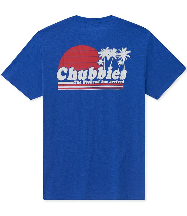 チャビーズ メンズ トップス プルオーバー グラフィック Chubbies Ol\u0027 College Graphic T-Shirt Bright Blue 青色