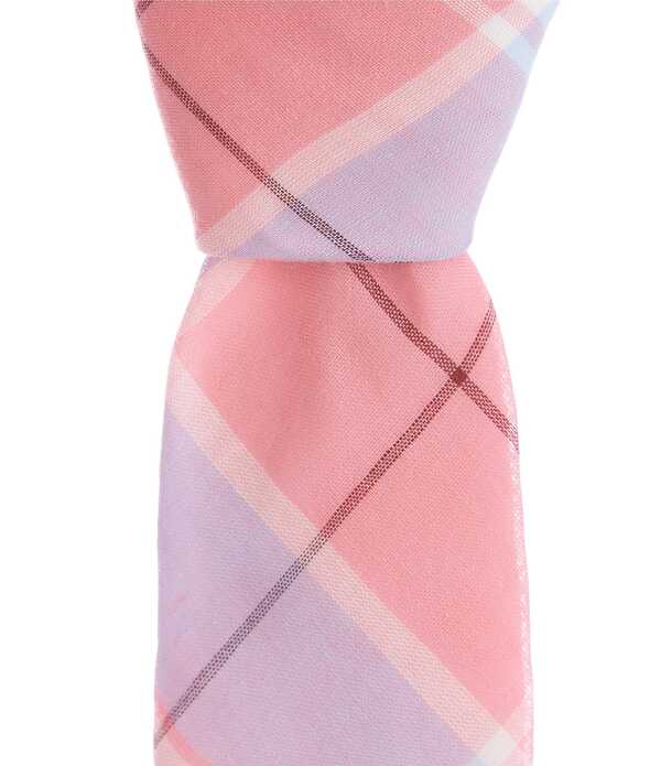 一風変わったペンギン メンズ 付属物 タイ Original Penguin Meils Plaid 2 1/4 Tie Pink さくら色