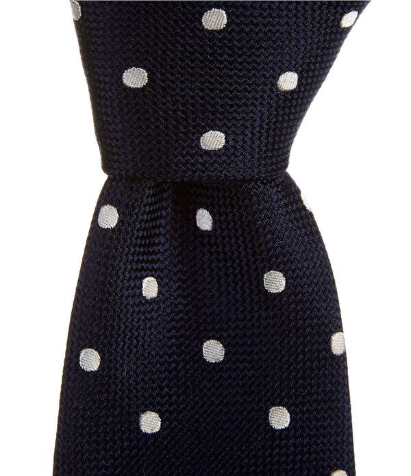 トーマスサクラ色 メンズ 佩び物 タイ 点点柄 点点 絹地 対比 Thomas Pink Contrast Polka Dot 3.25 Silk Tie White 白いこと