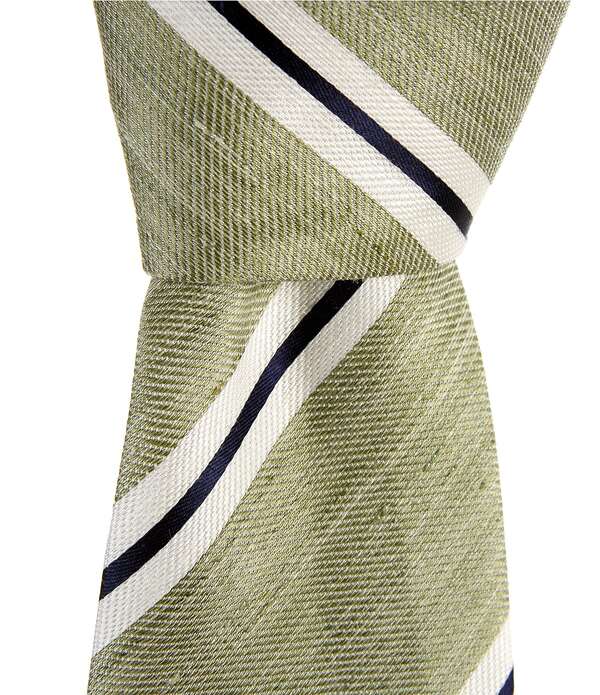 トーマスサクラ色 メンズ 添え物 タイ 絹地 Thomas Pink Lovell Stripe 3.25 Silk Tie Green 緑であること