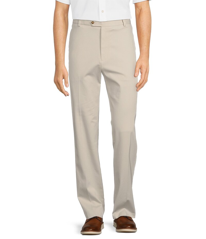 ラウンドトゥリーアンドヨーク メンズ ボトムス カジュアルパンツ パンツ Roundtree & Yorke TravelSmart Ultimate Performance Classic Fit Flat Front Non-Iron Chino Pants Stone ストーン