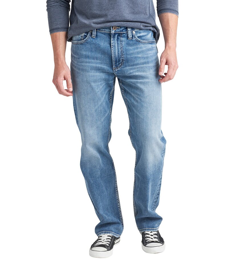 シルバー ジーンズ メンズ ボトムス デニムパンツ ブーツカット ブーツ Silver Jeans Co. Bootcut Medium Wash Jeans Indigo インディゴ