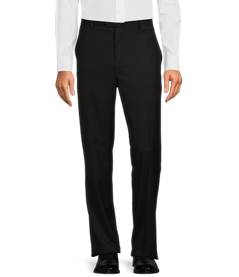 ラウンドトゥリーアンドヨーク メンズ ボトムス カジュアルパンツ パンツ Roundtree & Yorke Luxury Gabardine Ultimate Comfort Straight Fit Flat Front Dress Pants Black ブラック 14,336円