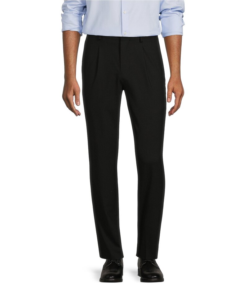 ムラノ メンズ ボトムス カジュアルパンツ パンツ ウール Murano Collezione Lucas Fit Wool Bi-Stretch Solid Suit Separates Dress Pants Black ブラック
