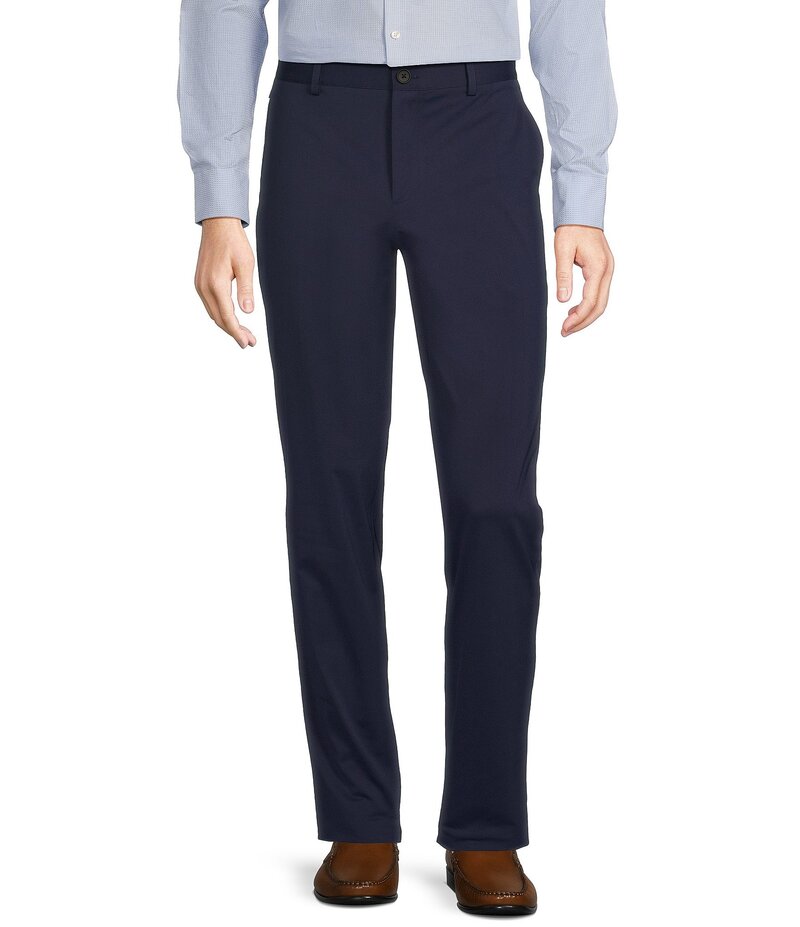 ムラノ メンズ ボトムス カジュアルパンツ スリムフィット パンツ ニット Murano Alex Slim Fit Performance Stretch Flat Front Chino Knit Pants Navy ネイビー