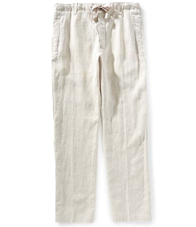 ペリーエリス メンズ ボトムス 心地よいズボン下 ズボン下 リネン Perry Ellis Linen Drawstring Pants Natural Linen