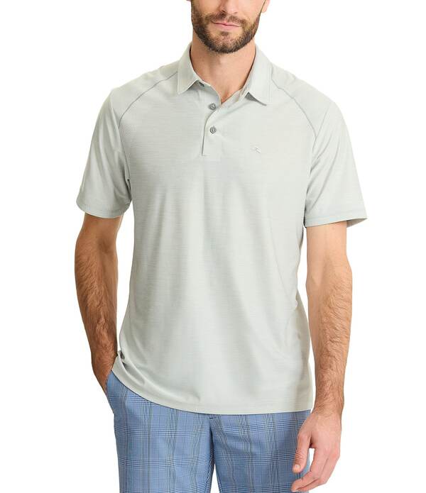 トッミーバハマ メンズ トップス プルオーバー Tommy Bahama Palm Coast Pro Short Sleeve Polo Shirt Summer Grey 薄墨色