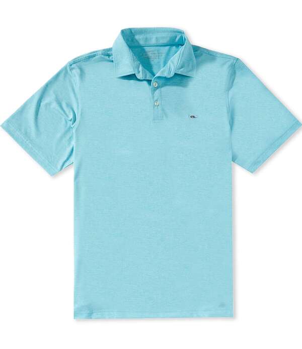 ヴァインヤードヴァインズ メンズ トップス ティーシャツ Vineyard Vinest Jean Stripe Short Sleeve Polo Shirturquoise 青緑色