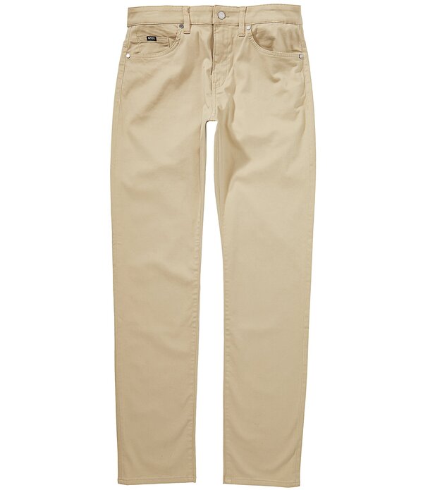 ヒューゴボス メンズ ボトムス ジーンズズボン下 か細い填まる デニム Hugo Boss Slim Fit Delaware Tapered Stretch Jeans Open Beige ベージュ