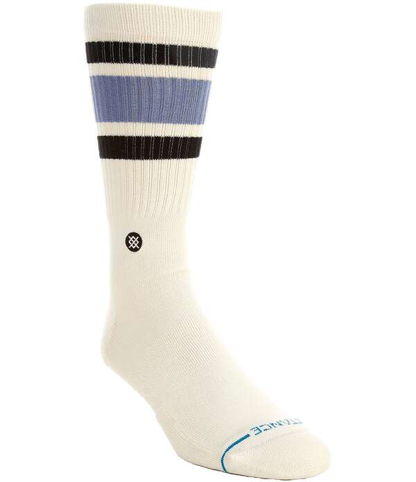 観点 メンズ アンダー御召しもの ソックス トール Stance Big \u0026 Tall Boyd Striped Crew Sockstone Blue 青碧