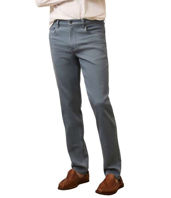 ファレティ メンズ ボトムス 心地よいズボン下 パイル Faherty Stretch Terry 5-Pocket Slim Pants Rocky Blue 青碧