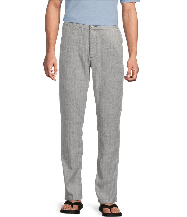 トッミーバハマ メンズ ボトムス 心地よいズボン下 リネン Tommy Bahama Beach Coast Linen Full Elastic Pants Bala Shark