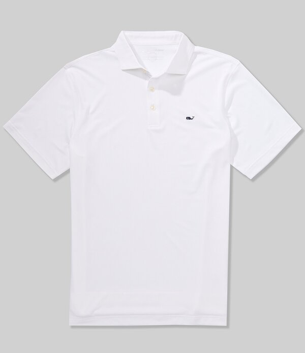 ヴァインヤードヴァインズ メンズ トップス ティーシャツ Vineyard Vinesankaty Solid Pique Performance Stretch Short Sleeve Polo Shirt White 白いこと