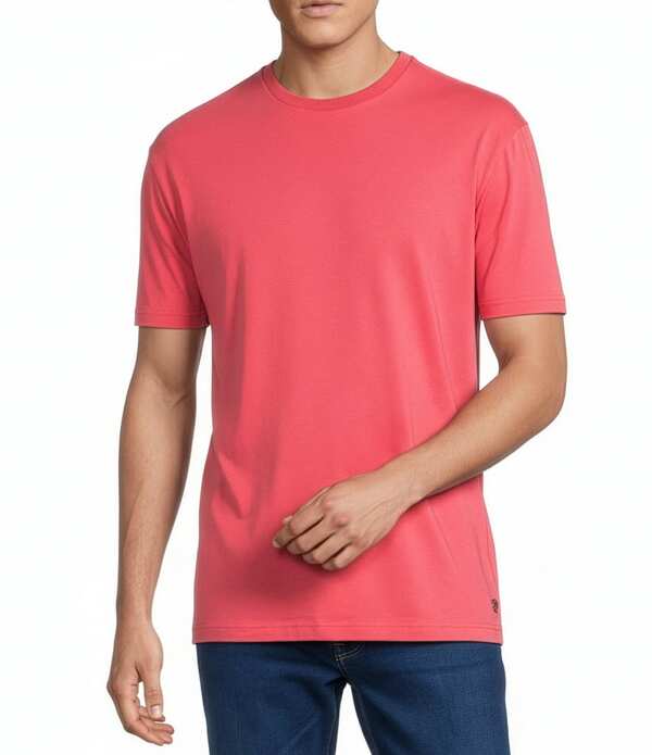 ダニエル クレミュ メンズ トップス プルオーバー 労働者の一団のど首 Cremieux Blue Label Solid Crewneck Short Sleeve T-Shirt Berry 青色