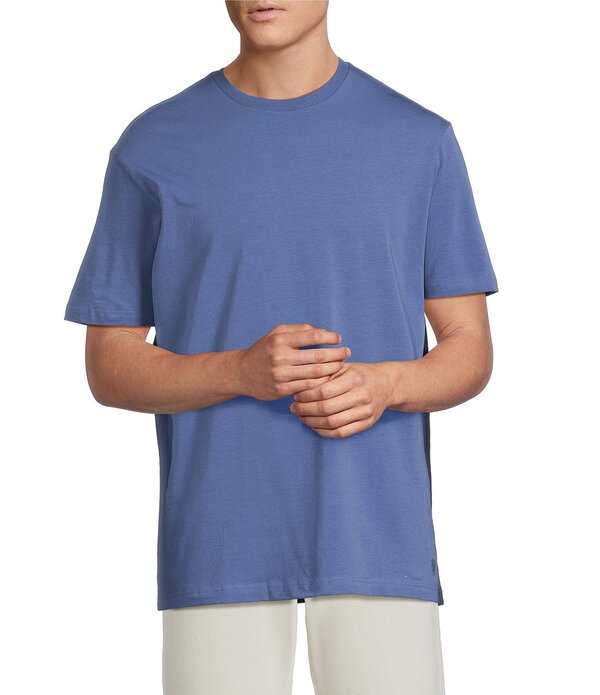 ダニエル クレミュ メンズ トップス プルオーバー 労働者の一団のど首 Cremieux Blue Label Solid Crewneck Short Sleeve T-Shirt Dusty Blue 青色