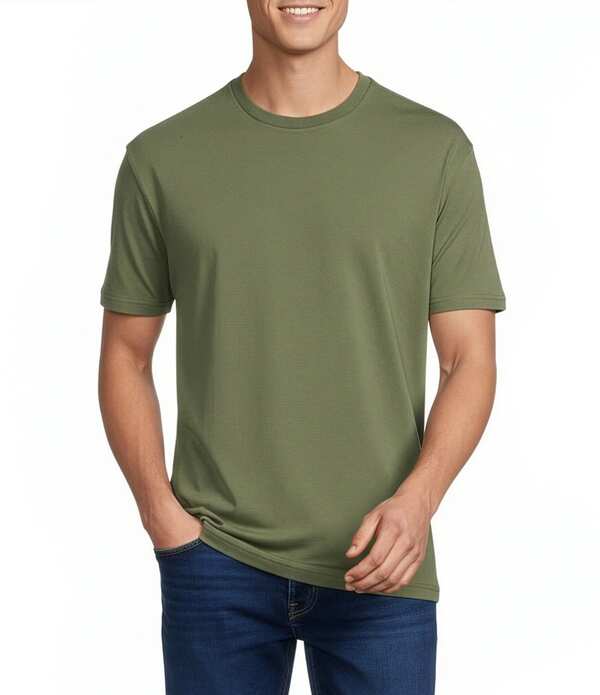 ダニエル クレミュ メンズ トップス プルオーバー 労働者の一団のど首 Cremieux Blue Label Solid Crewneck Short Sleeve T-Shirt Four Leaf Clover 青色