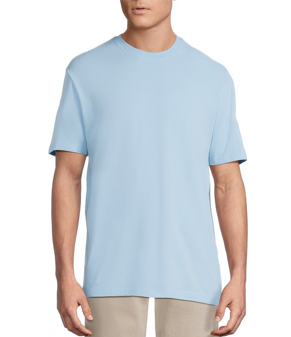 ダニエル クレミュ メンズ トップス プルオーバー 労働者の一団のど首 Cremieux Blue Label Solid Crewneck Short Sleeve T-Shirt Light Blue 青色