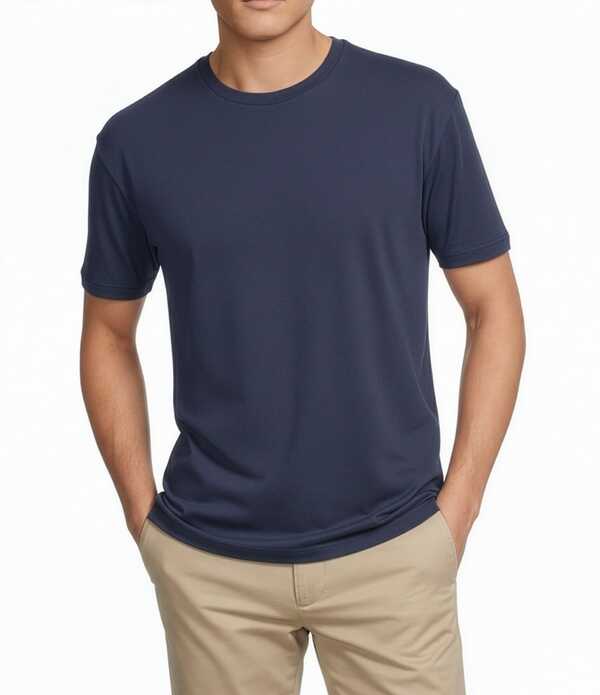 ダニエル クレミュ メンズ トップス プルオーバー 労働者の一団のど首 Cremieux Blue Label Solid Crewneck Short Sleeve T-Shirt Peacoat Heather ギョリュウモドキ
