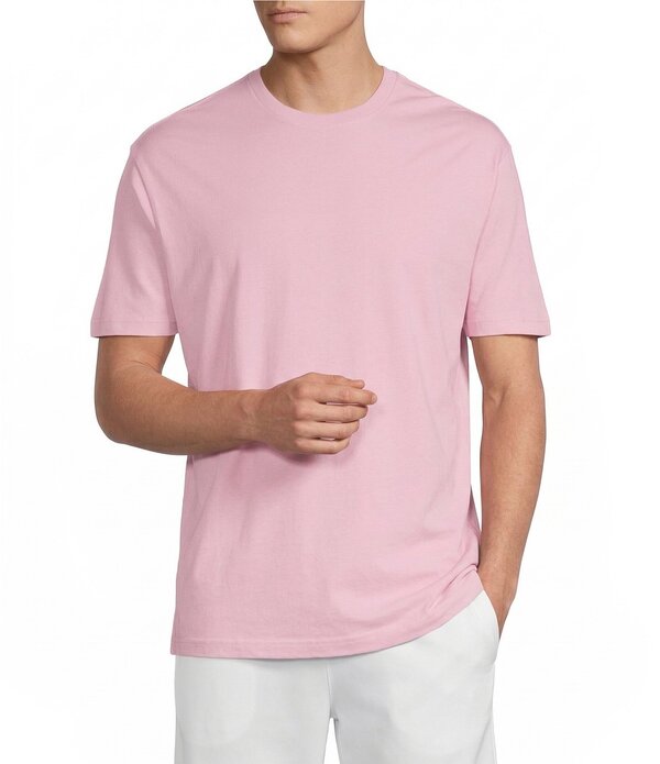ダニエル クレミュ メンズ トップス プルオーバー 労働者の一団のど首 Cremieux Blue Label Solid Crewneck Short Sleeve T-Shirt Pink サクラ色