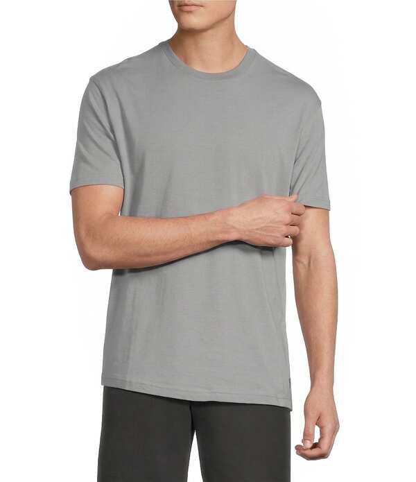 ダニエル クレミュ メンズ トップス プルオーバー 労働者の一団のど首 Cremieux Blue Label Solid Crewneck Short Sleeve T-Shirt Sleet 青色
